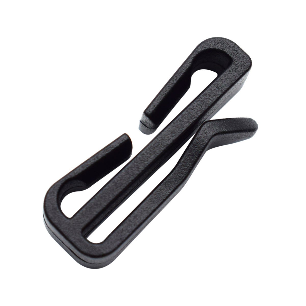 10pcs Webbing Ending clip adjust keeper Buckle for Molle webbing buckle strap Belt tactical backpack bag camp hike outdoor (25mm (1 inch))