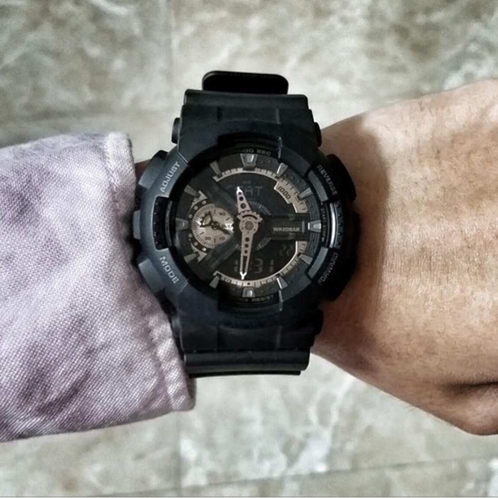 Resin Replacement Bands Compatible with Casio G-Shock GA100 GA-100 GA-120 GA110 GD-120 GD100 Watch Strap