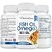NutraCura 180 x Omega 3 Fish Oil Softgel - Best High Potency Fish Oil Supplement - Lemon Flavor - Made in the USA