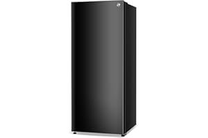 Commercial Cool 16.4 Cu. Ft. Convertible Freezer Refrigerator, Upright Fridge with Glass Shelves, Reversible Door, ENERGY STAR rated, Auto Defrost, CCUC1640GB, Black