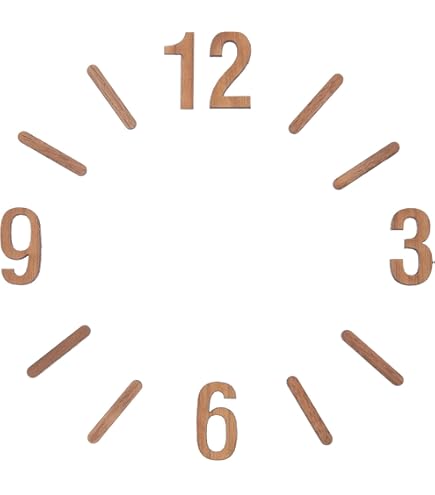 Amazon.com: Gadpiparty 1 Set of Digital Wall Clocks Clock Numerals