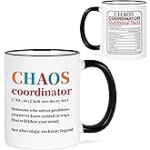 Cabtnca Chaos Coordinator Gifts, Funny Coffee Mug, Thank You Christmas Gifts for Women Men, Coworkers Boss Teacher, Nurse Friend Manager Employee 11 Oz Chaos Coordinator Mug, Microwave Safe