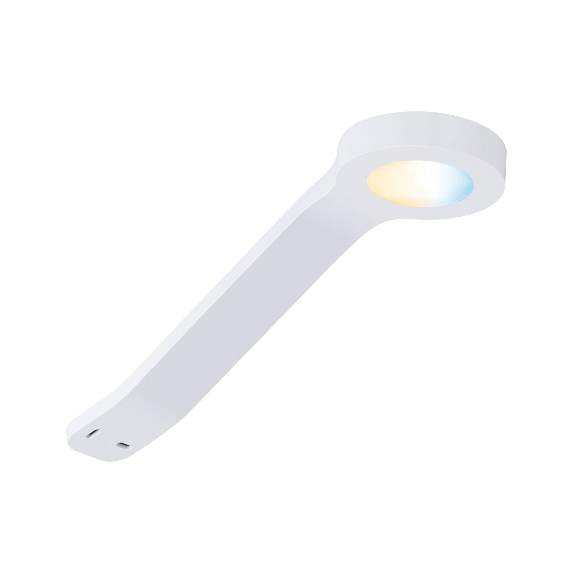 Paulmann 99949 Clever Connect Spot Mike LED Furniture luminaire Tunable White 12V incl. 1x2W dimmable White matt Plastic 2700-6500K