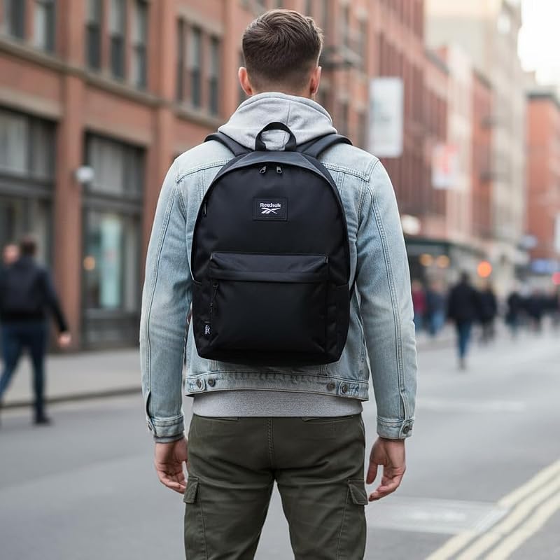 Mochila Escolar do Brooklyn Preta 31,5x45x15 cm Poliéster 21,26L da Joumma Bags — foto 2 de 8