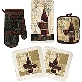 Oven Mitts and Pot Holders - Kitchen Towels and Dish Cloths Sets - Oven Mitts - Tea Towels - Dish Cloths Set