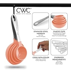 COOK WITH COLOR 12 PC Measuring Cups Set and