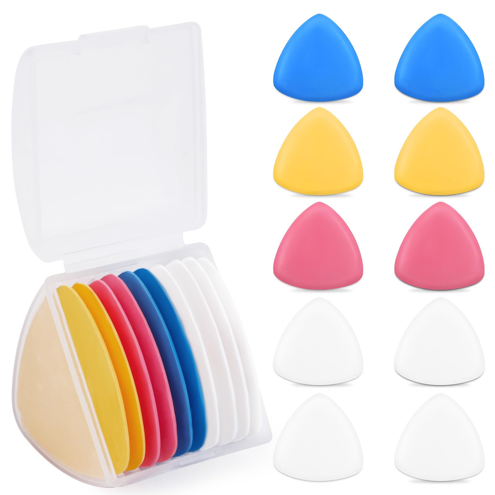 Photo 1 of 10Pcs Triangle Tailors Chalk Set, Fabric Marking Chalk for Sewing, Tailoring, Quilting & Crafting