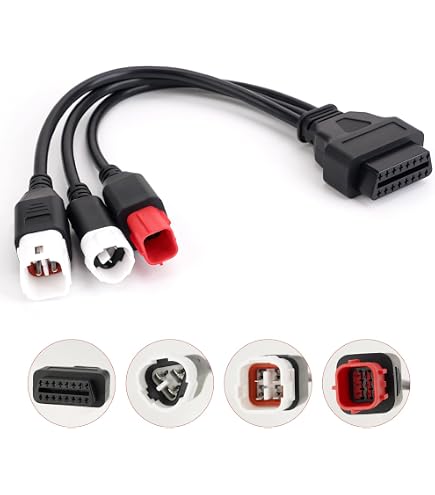 Adaptador OBD2 Macho-hembra Para Honda: Cable De Extensión De 3, 4 O 6 Pines A 16 Pines Para Diagnóstico Del Coche