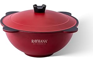 Qabili Pilaf Pot – Traditional Afghan Pilau Pot with Non-Stick Coating, Perfect for Kabuli Pulao, Oven & All Cooktops Safe. R