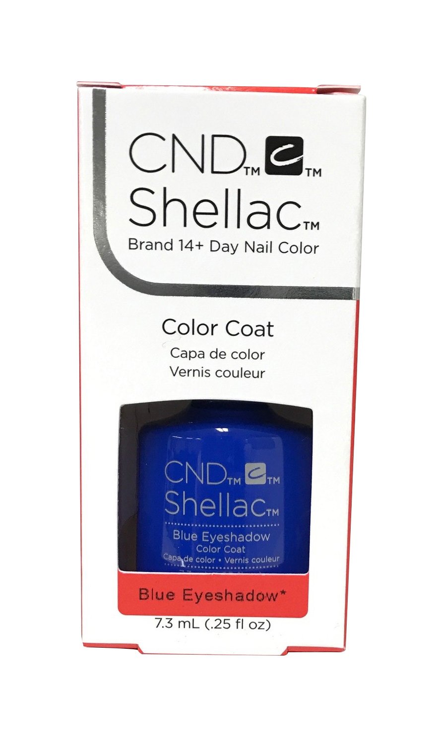 CND Shellac Nail Polish blue eyeshadow