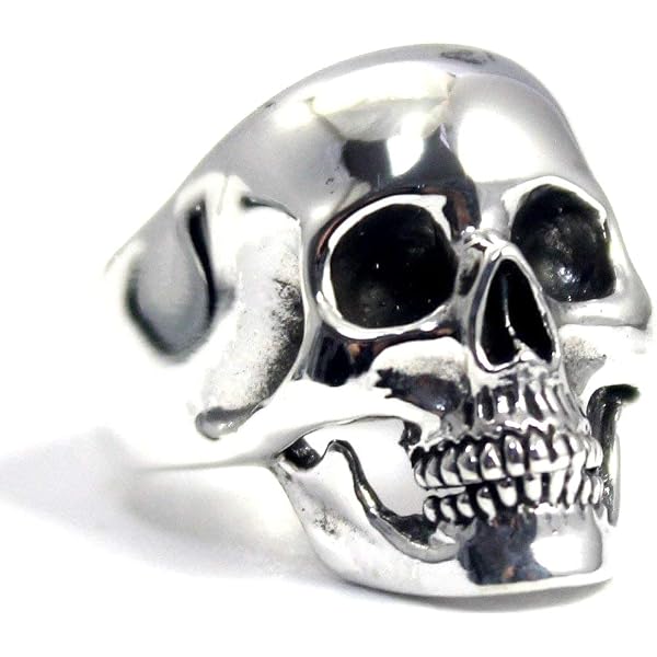 Stainless steel cast punk Satan goat skull ring, bold style FR Stainless steel cast punk Satan goat skull ring, bold style FR