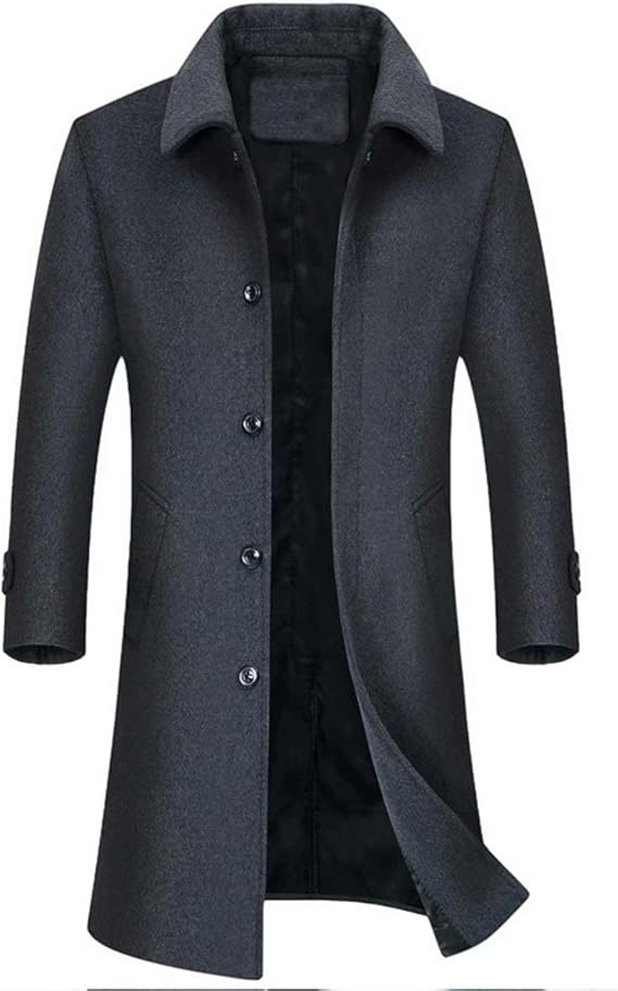 Amazon Trysimple チェスターコート メンズ ウールコート ロング丈 ビジネスコート メルトンコート アウター 紳士服 ステンカラー 通勤 Xse1528 コート ジャケット 通販