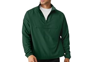SEGANUP Men's Lightweight Quarter Zip Pullover Windbreaker for Golf, Hiking, and Running Wind Breaker Jackets with Pocket