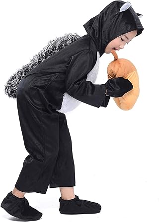 Amazon 子供用 リス コスプレ 可愛い 動物 着ぐるみ ジャンプスーツ キッズ 栗鼠 コスチューム ハロウィン仮装 尻尾付き 5点セット リス S キッズコスチューム おもちゃ