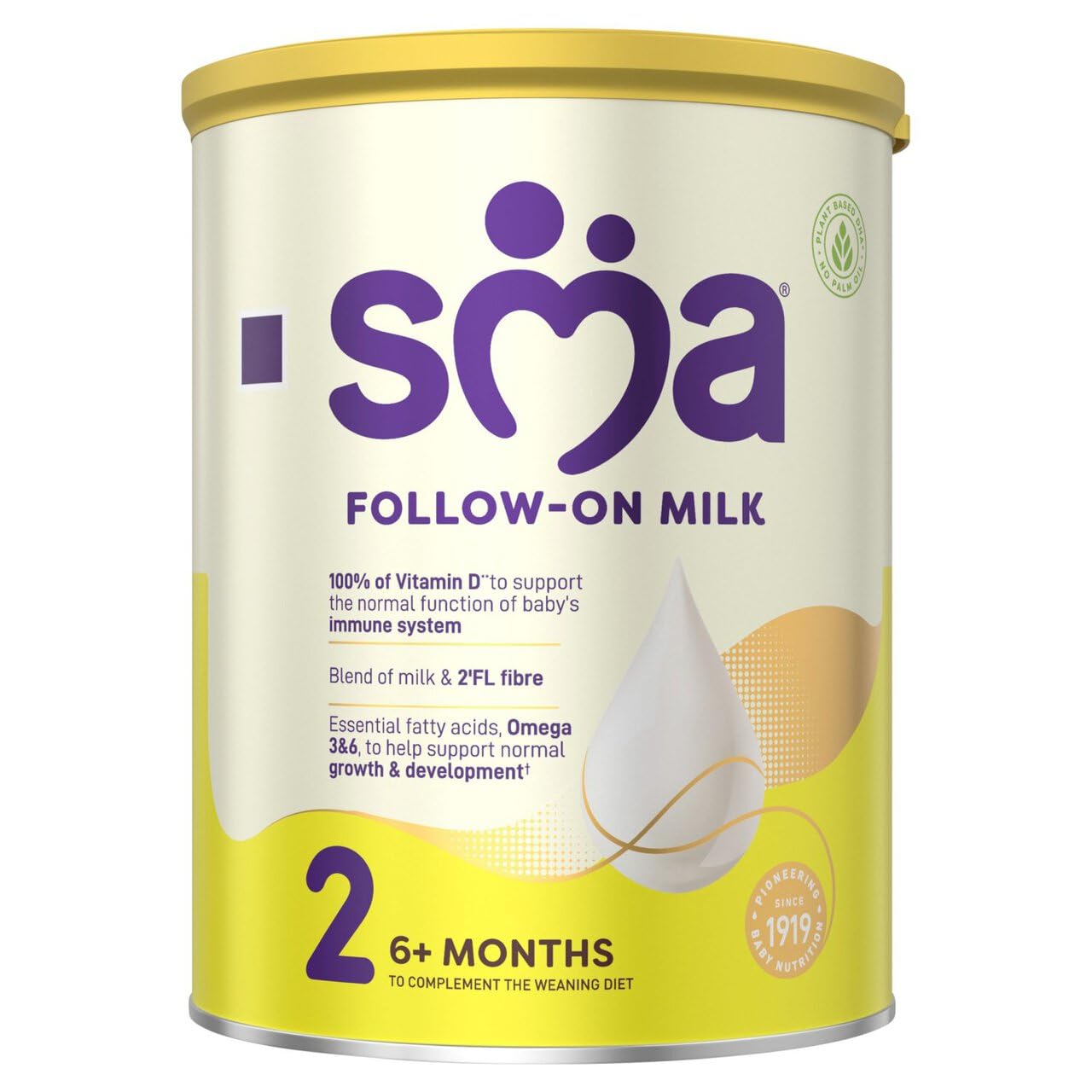 SMA PRO Follow On Baby Milk Powder, 6 Months+, 800g (Pack of 6)