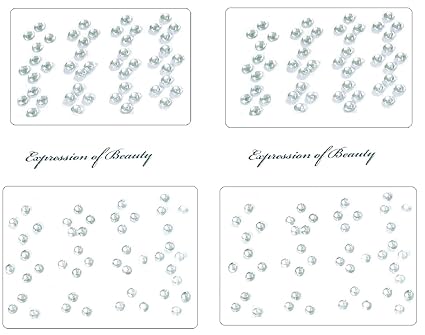 My.Shop Stone Bindis for Kids Girls Women Ladies Wedding Party Makeup (4 Sheets)