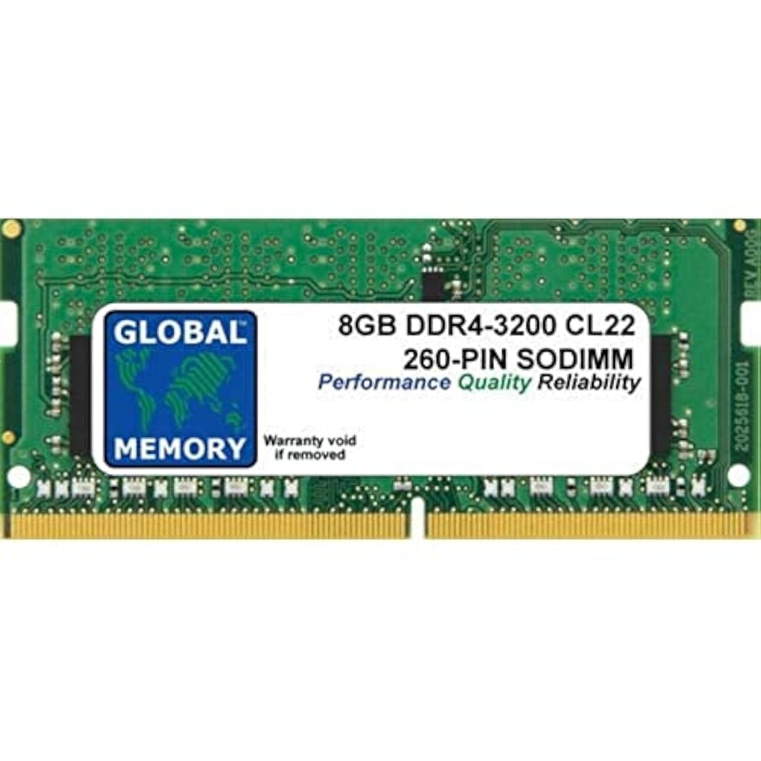 8GB DDR4 3200MHz PC4-25600 260-PIN SODIMM MEMORY RAM COMPATIBLE WITH LAPTOPS/NOTEBOOKS