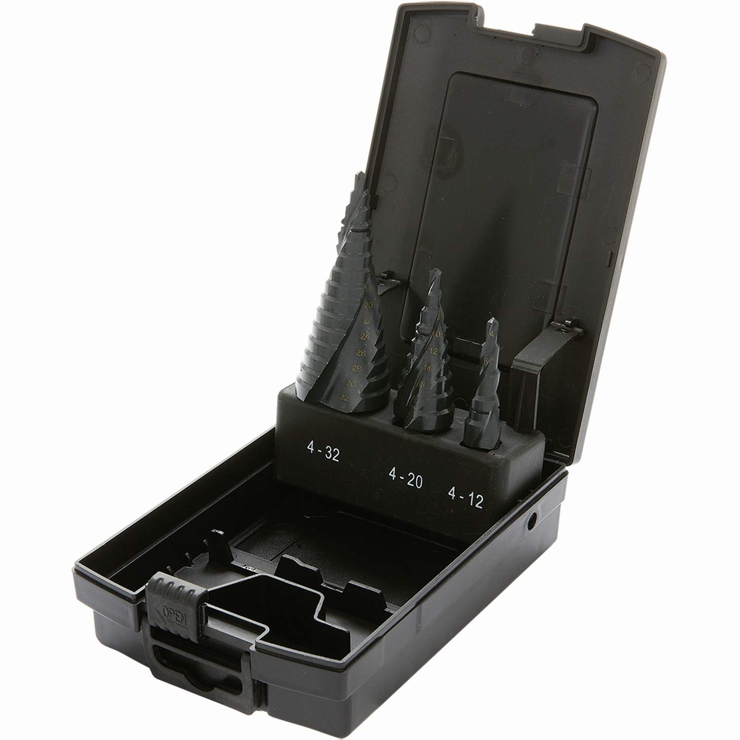 Proteco Tool 10 Hss Step Drill/Cone TiAIN Drill Bit 16 mm x 400 mm Metal Drill Bit Set 3 Pieces