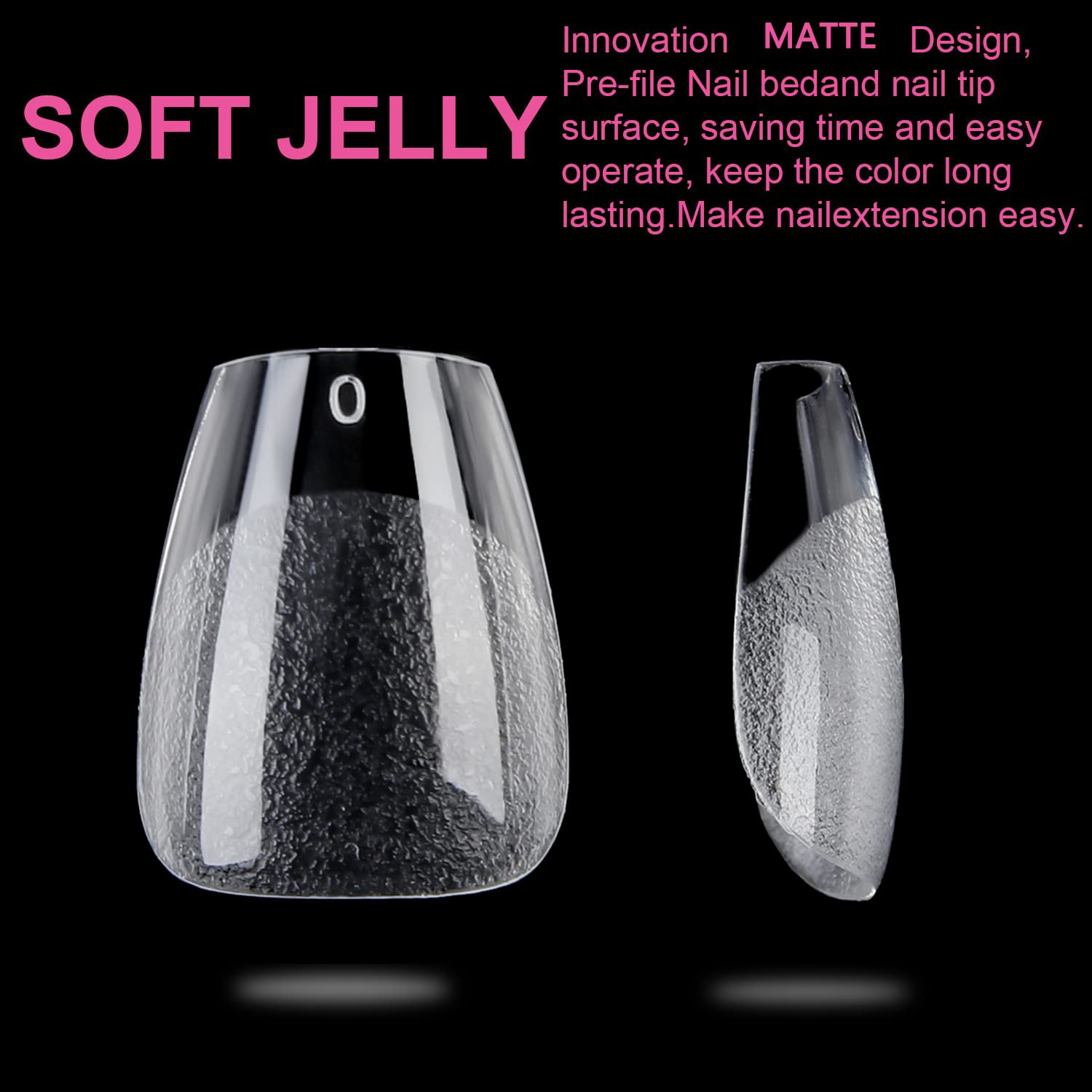 UNA GELLA Extra Short Coffin Nails XS 216pcs Pre-shape Press on Nails Extra Short Coffin Gel TipsFull Cover Acrylic Fake False Nails Extension 12 Sizes Gelly Tips - Image 6