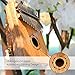 Mugig Kalimba 17 keys with Instruction and Tune Hammer, Portable Thumb Piano Mbira Sanza Mahogany Body Ore Metal Tines