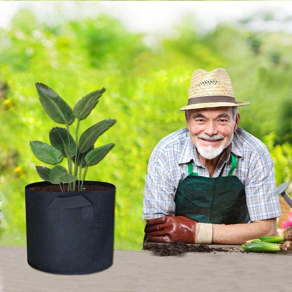 Awnic Sacos para Plantas Maceta Textil no Tejido Plantas Mini ...