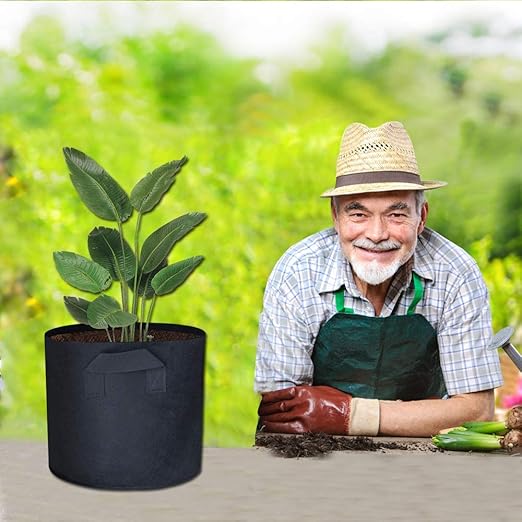 Awnic Sacos para Plantas Maceta Textil no Tejido Plantas Mini ...