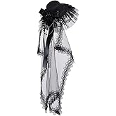 BPURB Novelties Mini Top Steampunk Accessories Hat for Women Lolita Headwear With Tulle