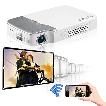 Egate X6 Miracast / Multiscreen Compact Pocket Size DLP Pico Projector