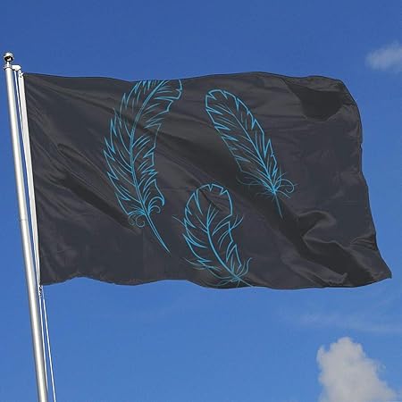 wallxxj Jardín Banner De Plumas De Pájaro Que Imprimen La Bandera Al