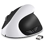 Vertical Mouse, AURTEC Rechargeable 2.4G Wireless