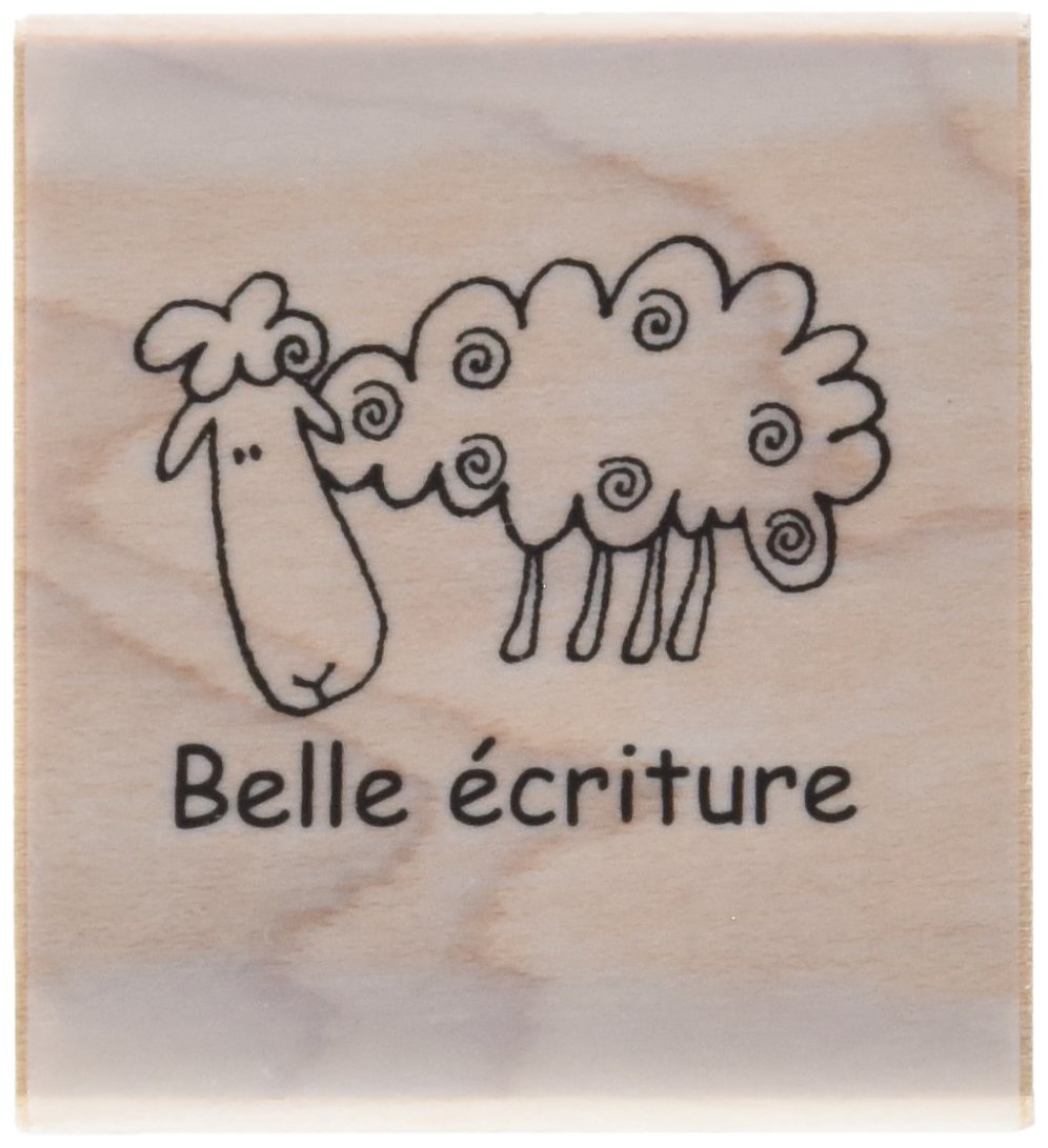 Blade Rubber BR186E Teachers' Rubber Stamp Brown [French Language]