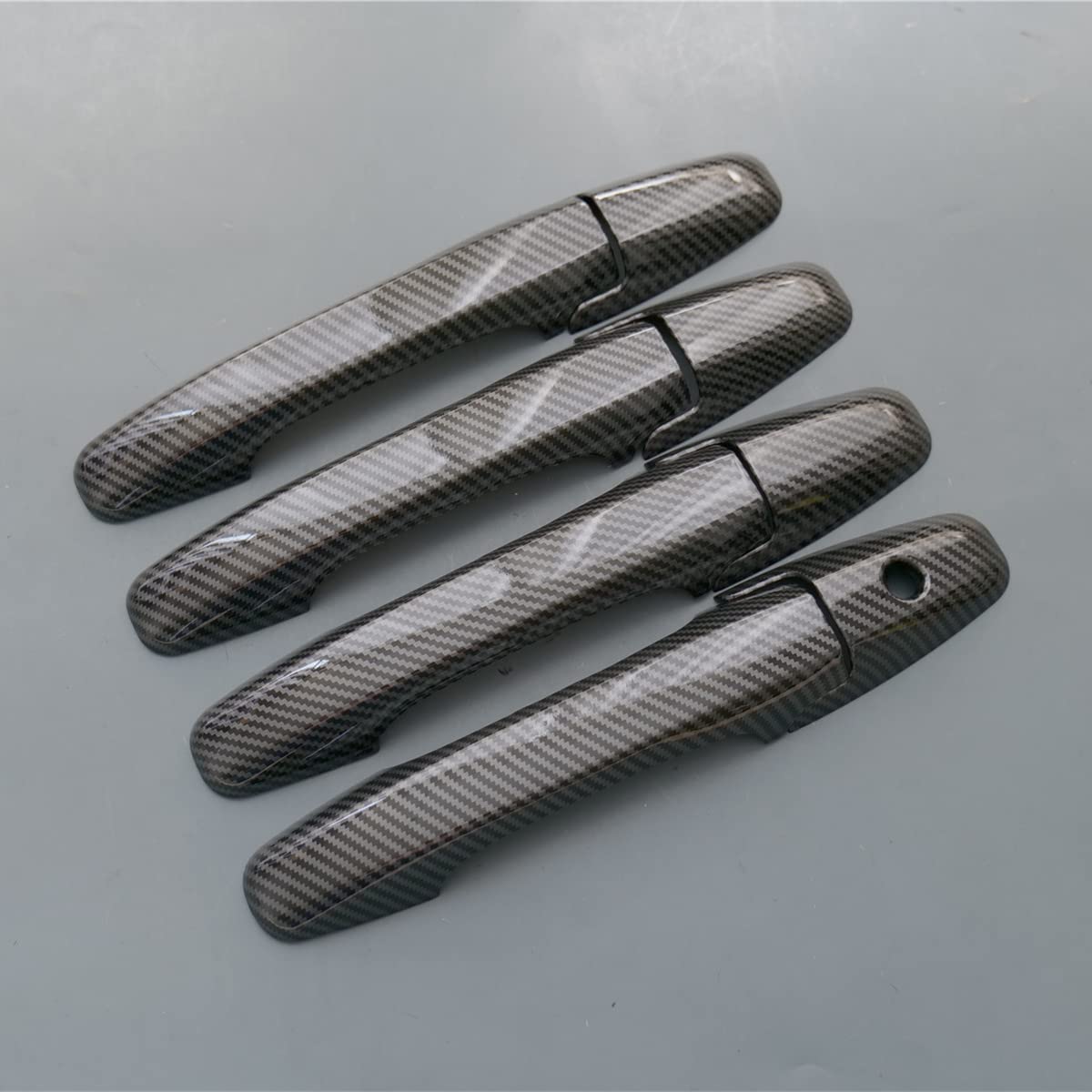 Photo 1 of ZiWen 1 Set Sport Carbon Fiber Style Door Handle Cover Trim for Honda Civic 2006-2011 Pilot 2009-2015 (Carbon Fiber Print)