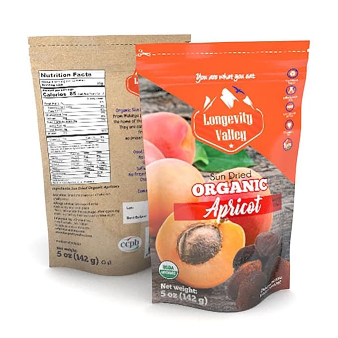 Organic Dried TURKISH Apricots Unsulphured Premium Quality Certified