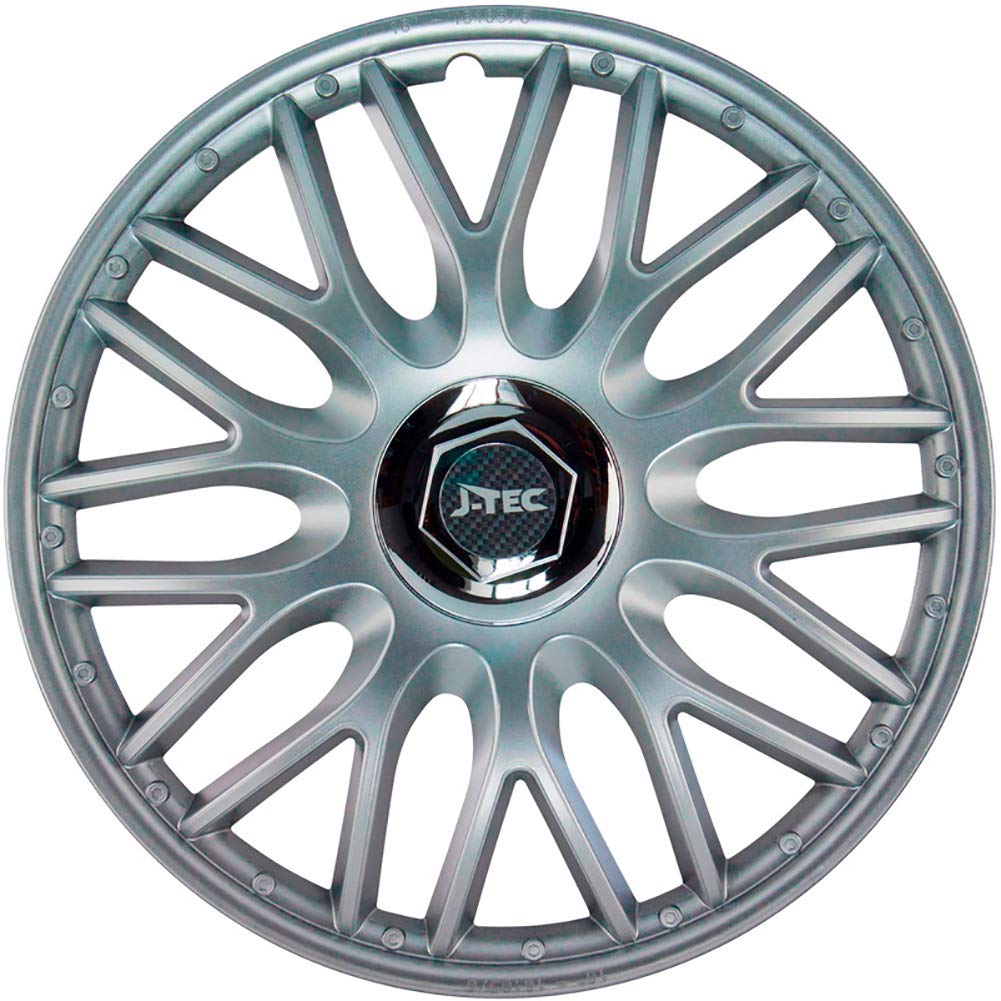 J-Tec Set of 4 wheel covers Orden R 13-inch silver + chrome ring
