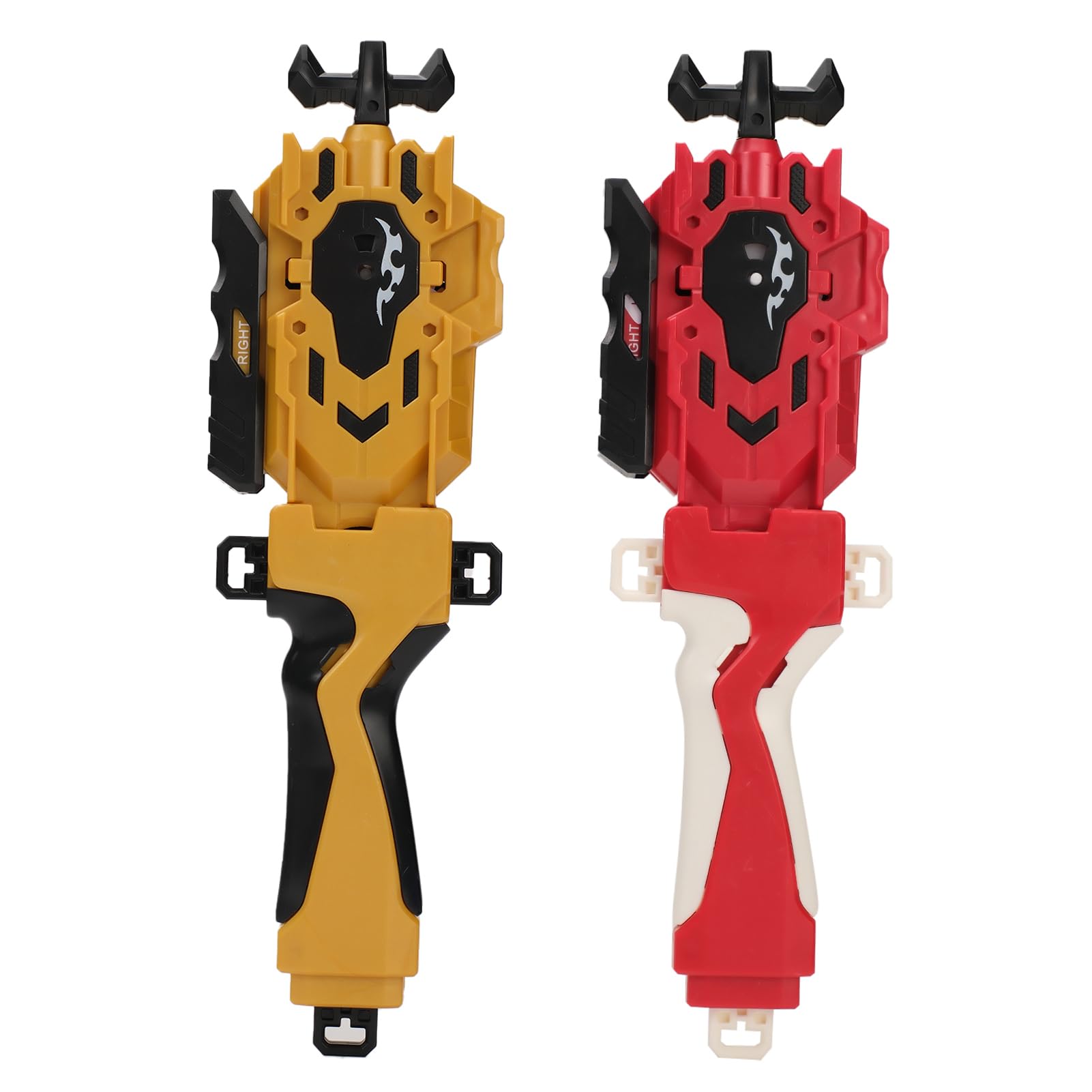 Photo 1 of 2 Pack String Launchers and Grips, Battling Burst Launcher, Left/Right Spin, Only Compatible with Burst, Two Launch Modes Gyros(Golden+Red)