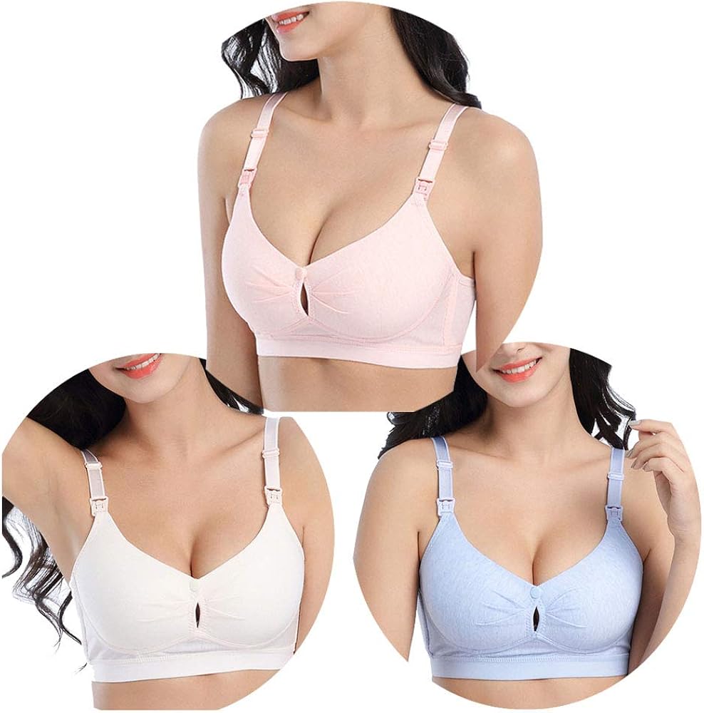 Women's Seamless Wirefree Maternity Front and Top Open Breastfeeding