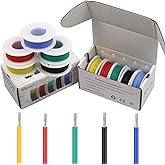 Striveday 30AWG Tinned Copper Silicone Hook Up Wire 600V Stranded Electrical Cable for DIY Electronics & Electrical Projects (Box-1)