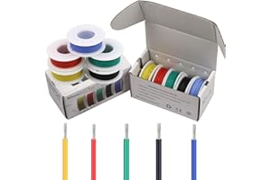 STRIVEDAY 30 AWG Silicone Wire Electric Wire 30 Gauge Tinned Copper Hook Up Wire 300V Cables Electronic Stranded Wires Cable Electrics DIY Box-1