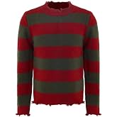 Sweater Costume Nightmare Street Cosplay Men's Stripe Knitted Pullover