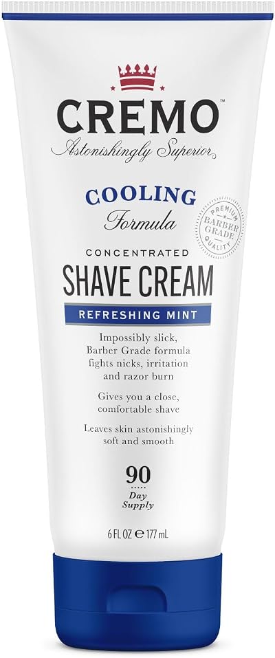 Cremo Cooling Concentrated Shave Cream for Men 177ml Peppermint Menthol Tea Tree