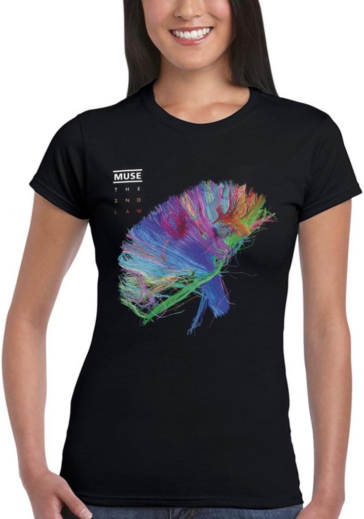 Official Muse The 2nd Law Packshot Women's T-Shirt Song Titles Spectrum Hard