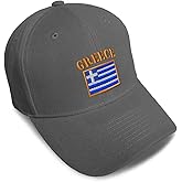 Speedy Pros Baseball Caps for Men & Women Embroidered Greece Flag Embroidery Ladies & Men Baseball Hats Acrylic