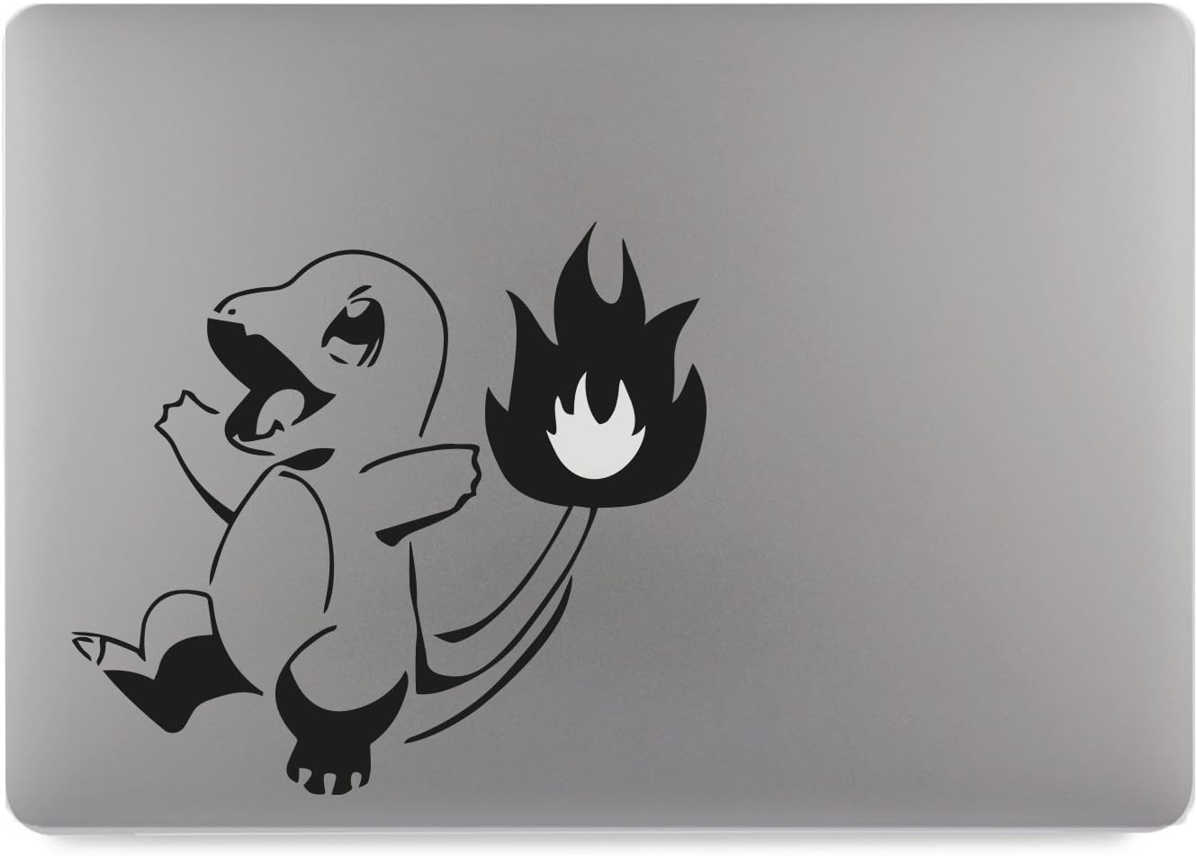 Glumanda Charmander Pokemon 2 Apple MacBook Air Pro Aufkleber Skin Decal Sticker Vinyl (17")
