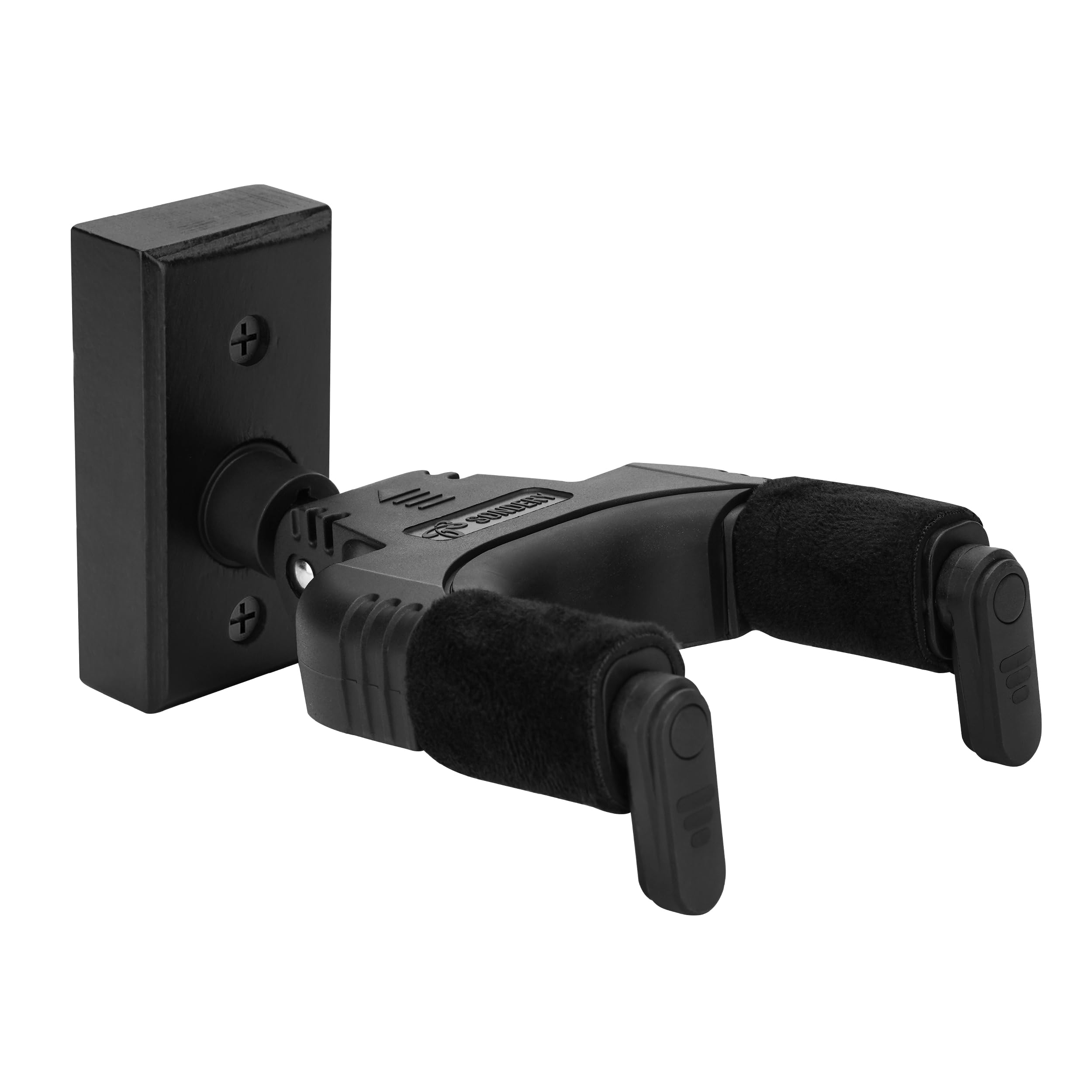 Sondery Guitar Wall Mount Hanger, Auto Lock and Adjustable Hook Holder for Acoustic and Electric Guitar, Ukulele, Bass, Banjo and Mandolin, Safely Cradles Nitro-Finished and High-End Guitars