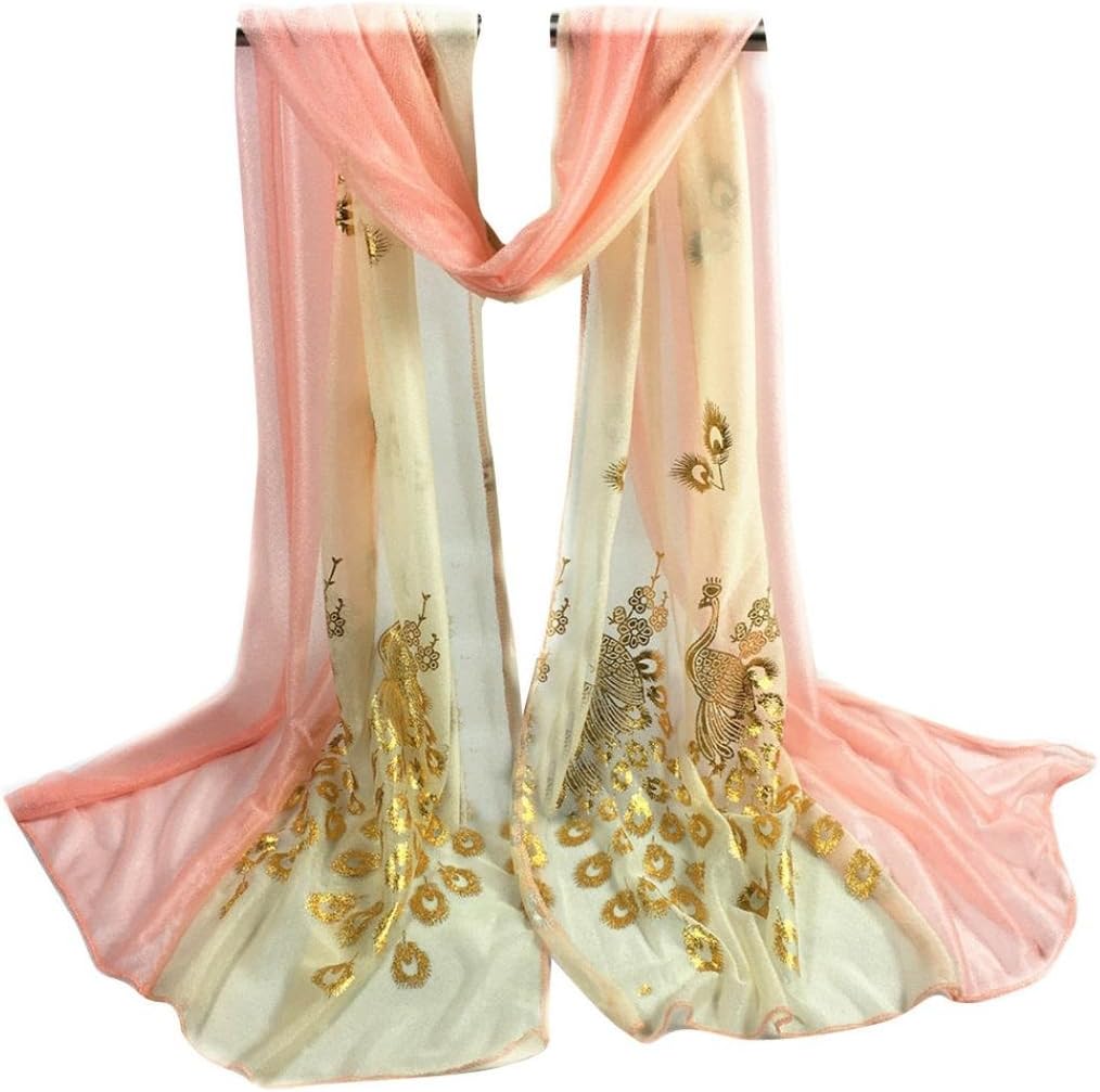 Hot Sale! Kavitoz Fashion Womens Lady Multi-color Peacock Soft Scarves Long Wraps Shawl Scarf