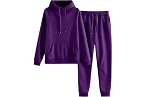 BAOQIN Womens 2 Piece Outfits Lounge Hoodie Sweatsuit Sets Oversized Sweatshirt Baggy Fall Comfy Sweatpants with Pockets