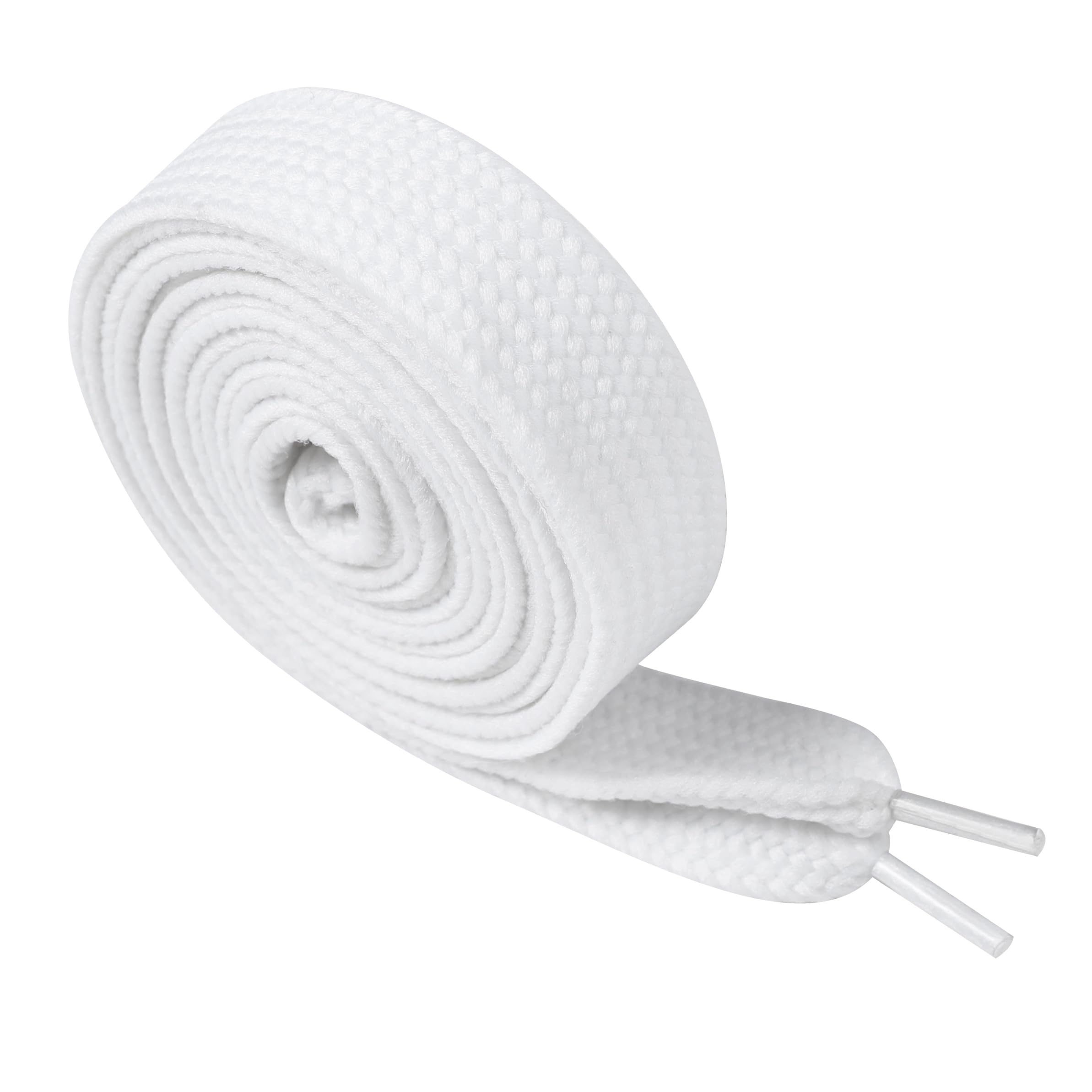 Underground Kulture Super Fat White Wide Shoelaces for Trainers - 20mm x 120cm - Flat Coloured Replacement Laces for Sneakers, Skate Shoes, Basketball Boots & Casual Sports Footwear (Men & Women)