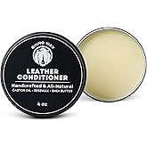 Rhino Wax - Leather Conditioner (4oz) - Trusted Conditioners for Boots, Furniture, Shoes, Purses - Easy Use Applicator - Hydrates, Rejuvenates, Protects - Natural Ingredients - USA Made