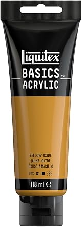 Liquitex Basics Yellow Oxide Acrylic Paint 118 ml Tube Artist Quality