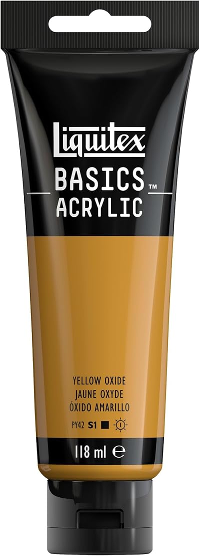 Liquitex Basics Yellow Oxide Acrylic Paint 118 ml Tube Artist Quality